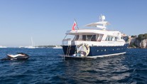 Classic yacht DUNE -  Stern View